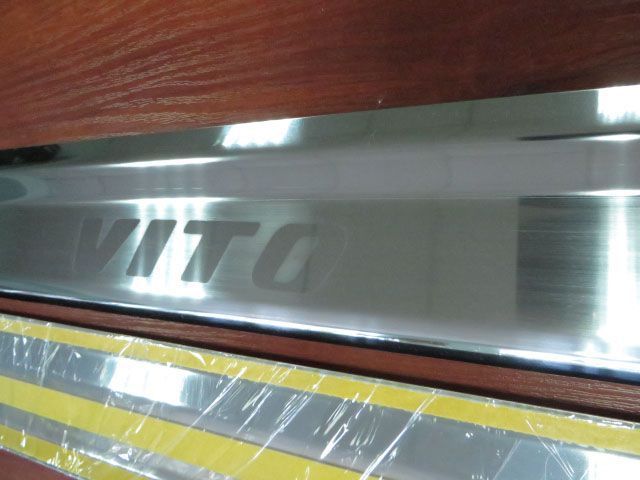 Накладки на пороги Мерседес Вито 638/ 639 (Vito) PREMIUM, нерж.