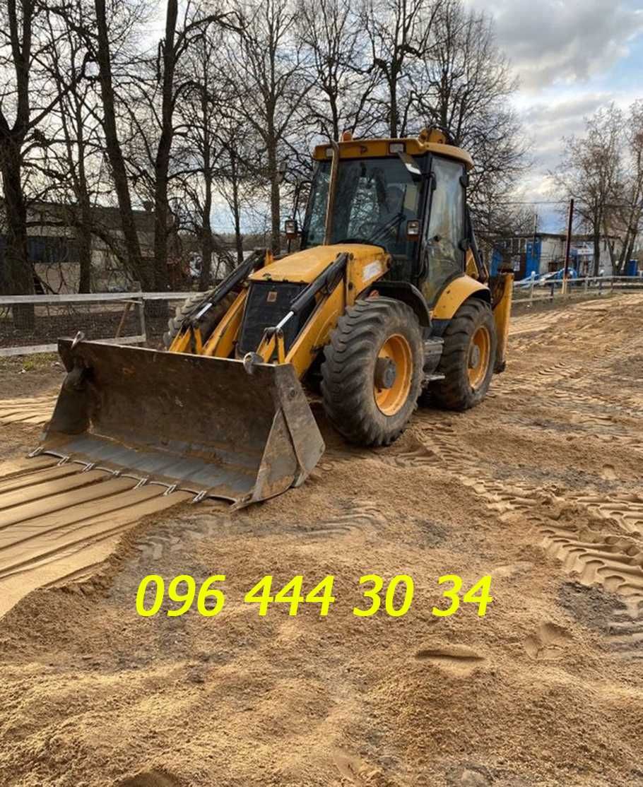Оренда Екскaватора-навантажувaча JCB-3СХ: Вивіз Mycopa, Грунту. Щeбінь