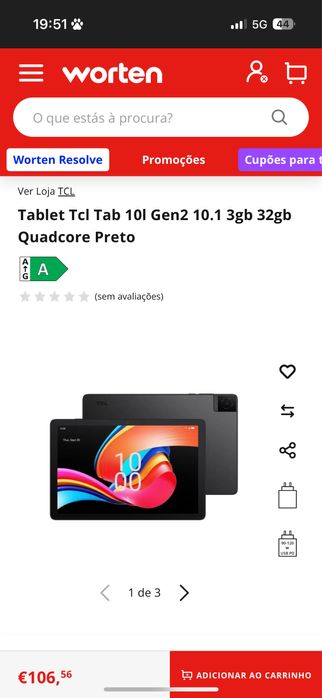 Tablel TLC 10 L Gen 2 em optimo estado. Teclado nunca usado