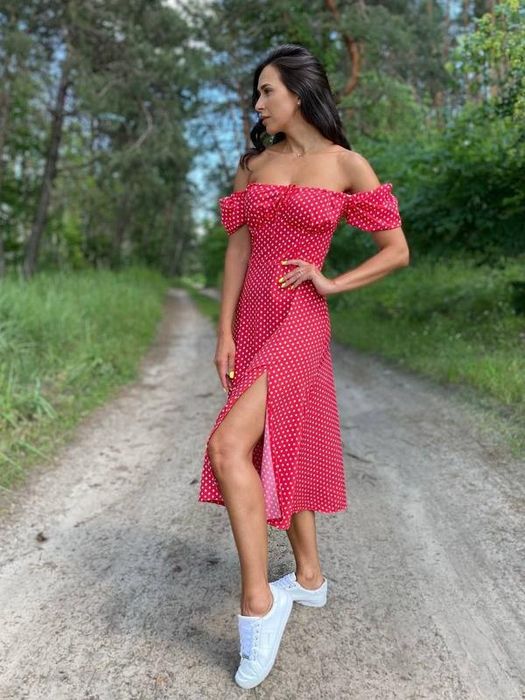 Платье сарафан миди на лето легкий