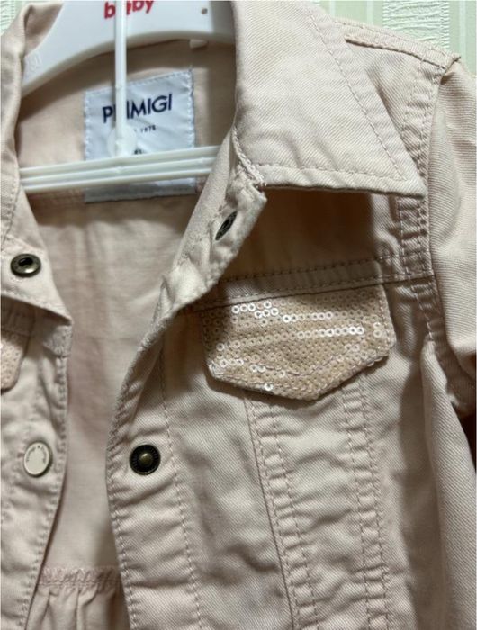 Стильна легка курточка-піджачок пудрового кольору від primigi