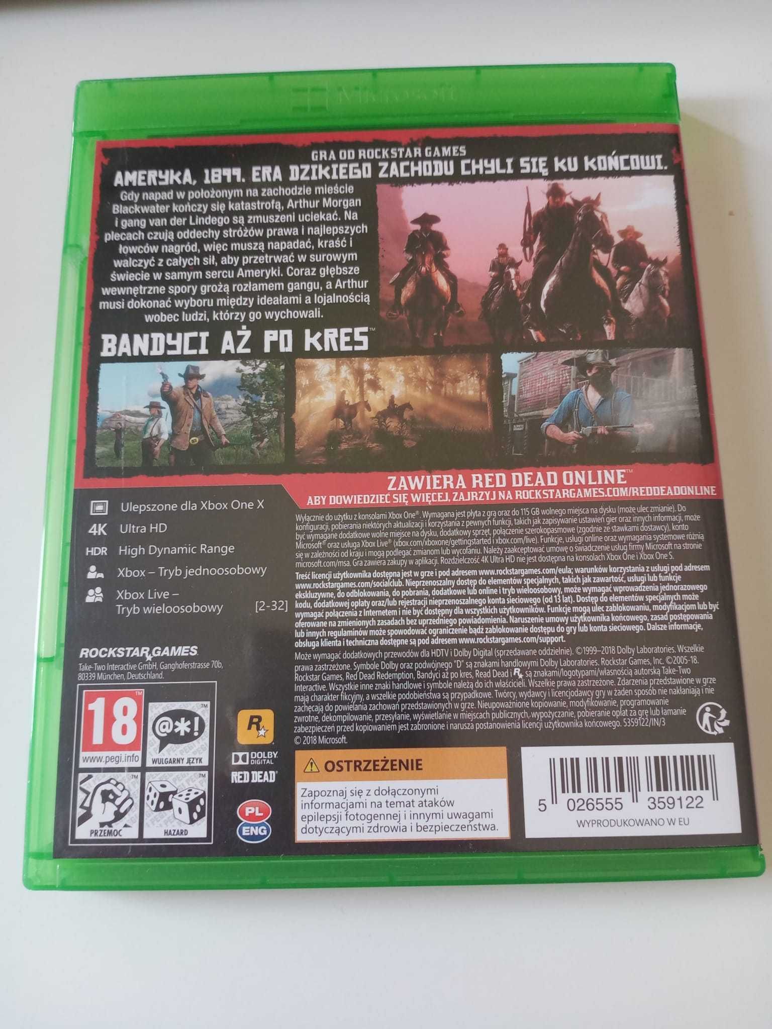 Gra Red Dead Redemption 2 XBox One