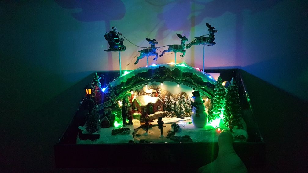 Świąteczna ruchoma wioska renifery Duża magic village