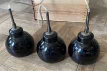 Lampa sufitowa wisząca 3 szt. czarna Mark Slojd Sweden szkło czarna