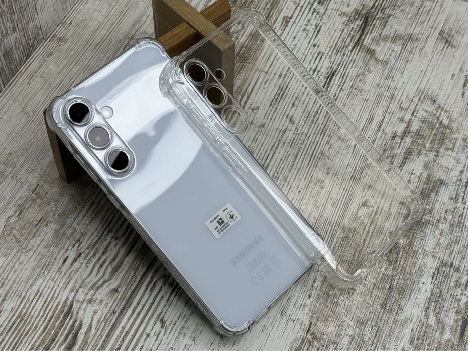 Чехол противоударный на Samsung А15/ А35/ А55 Прозрачный силикон