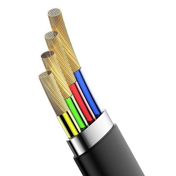 Baseus Simple płaski kabel przewód USB / USB Typ C SuperCharge 5A 40W