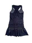 Sukienka Mini Jeansowa Navy Distressed Cargo Denim Diesel Vintage y2k
