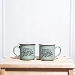 Kubek plant lover zestaw 2 sztuki rośliny prezent kawa tea ceramika