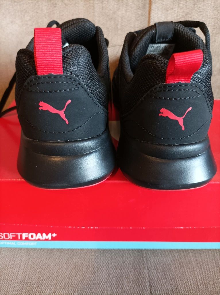 Buty sportowe Puma Wired r.37,5 czarne sneakersy
