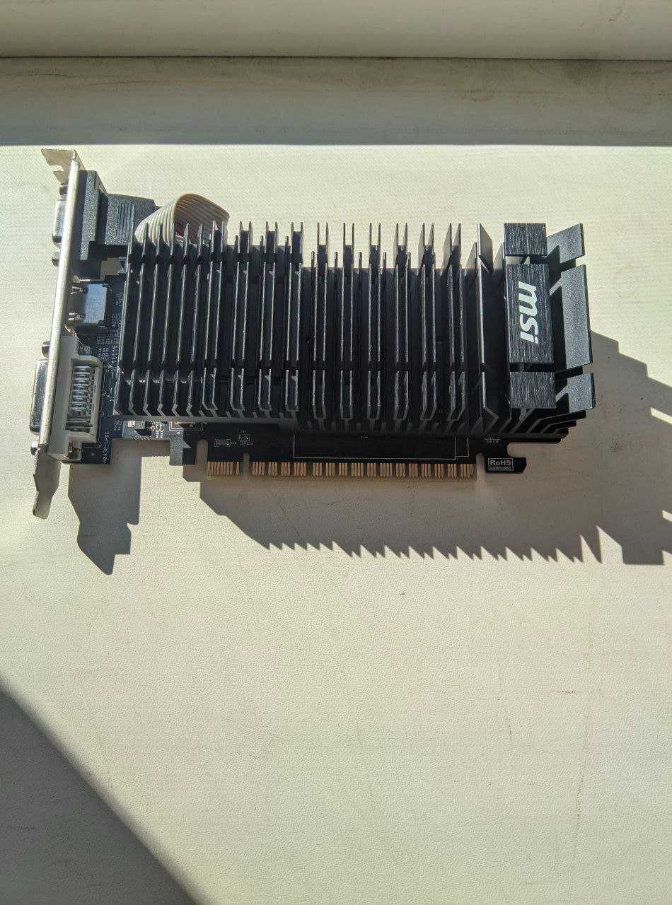 MSI NVIDIA GeForce GT 610 1Gb (затычка VGA, DVI, HDMI)