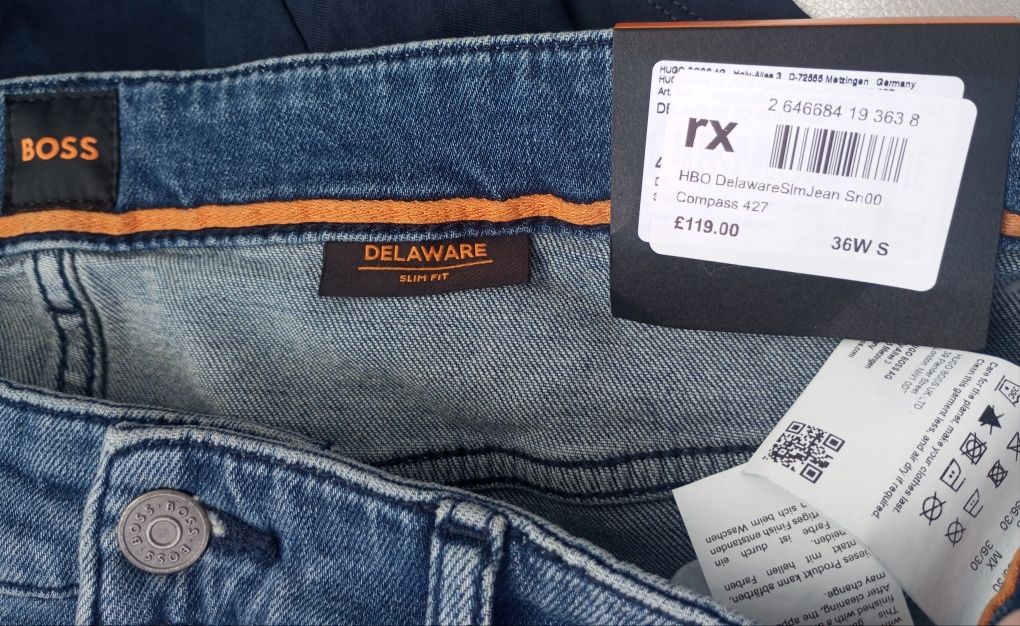 Чоловічі джинси BOSS slim fit 36/30