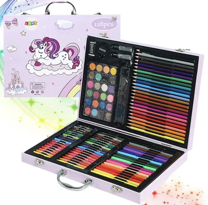 Набір для малювання в кейсі 128 предметів