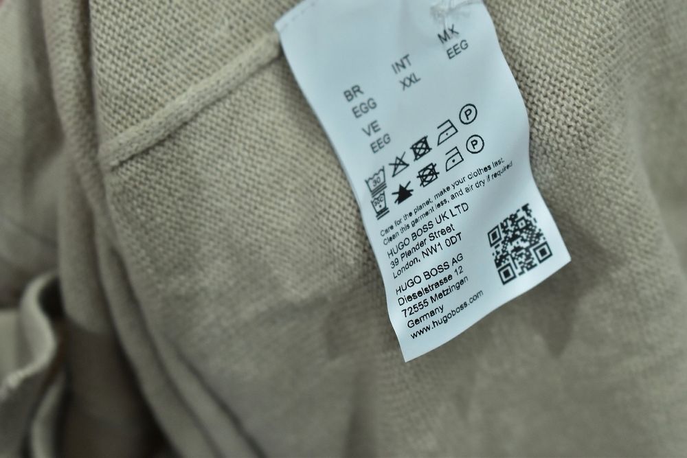 Hugo Boss Kamiccio Bawełniano Lniana Koszula Relaxed Xxl