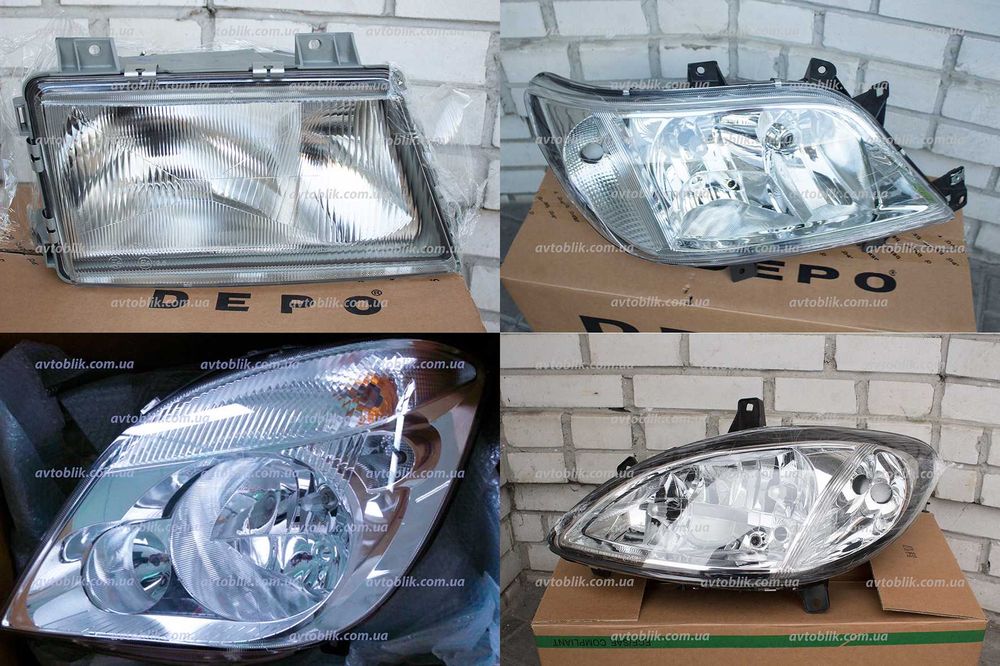 Передняя фара Mercedes Sprinter, Vito, Viano, V-Class левая, права