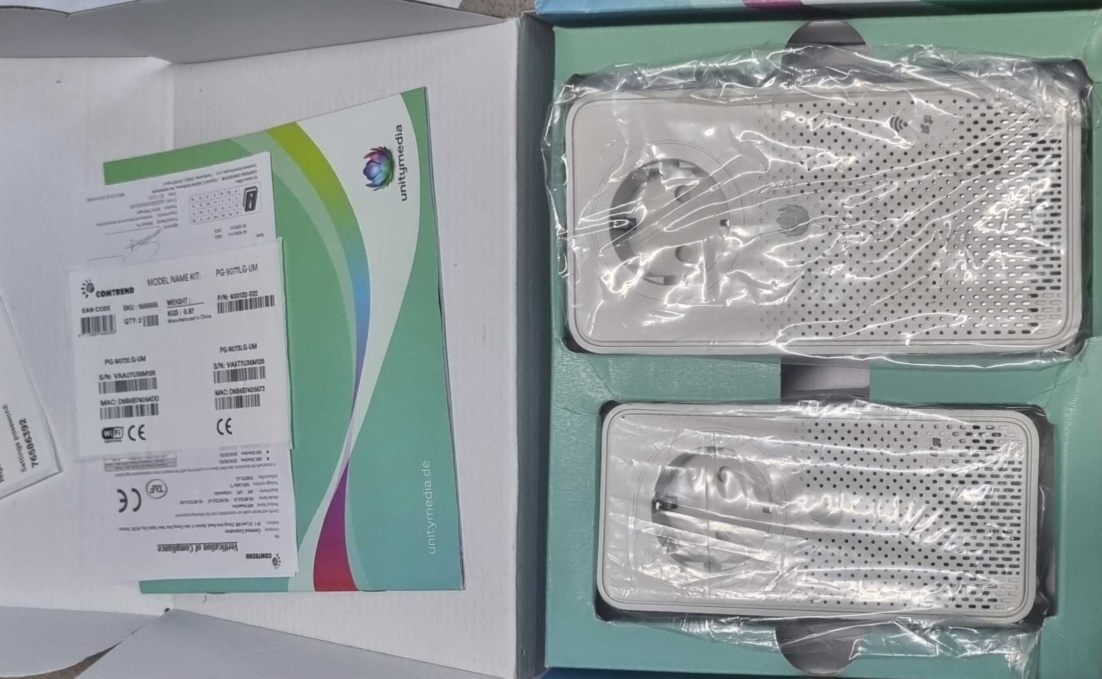 Wzmacniacz sygnału WiFi powerline 5Ghz 2,4 Ghz 1Gb NOWY PG-9073LG-UF
