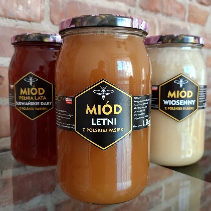 MIÓD z własnej pasieki SŁOWIAŃSKIE DARY - wysyłka cała Polska