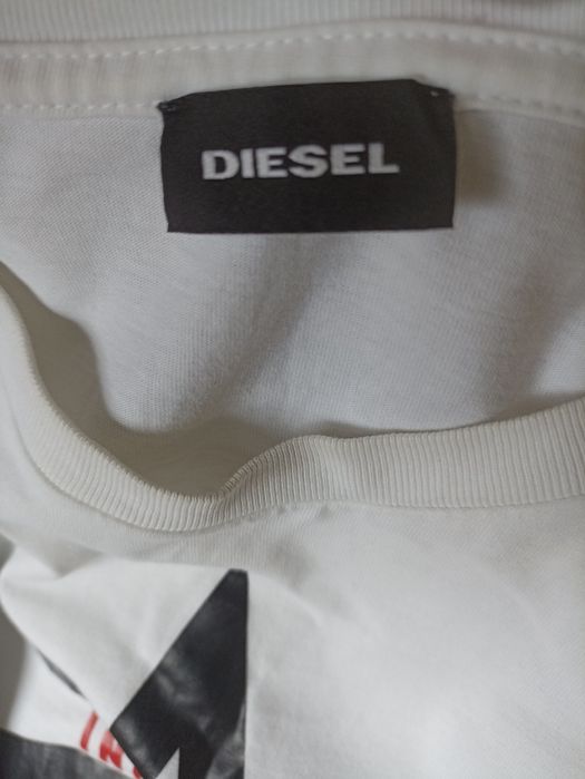 Біла футболка Diesel Industry