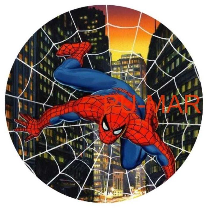Opłatek na tort Urodziny Spider-Man
