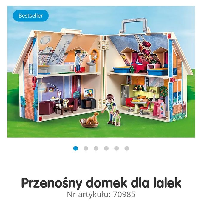 Domek przenośny Play mobile+figurki