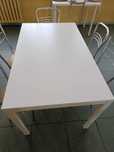 Stół biały melltorp ikea 125x75