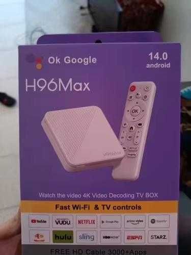 NOVO - H96 Max H313 - 2GB/16GB/Android 14/Branca