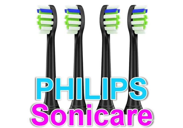 PHILIPS Sonicare Насадка для електричної зубної щітки чорна черная