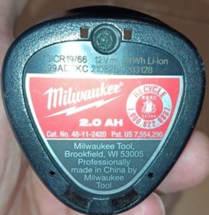 АКБ 2426 milwaukee m12 2ah