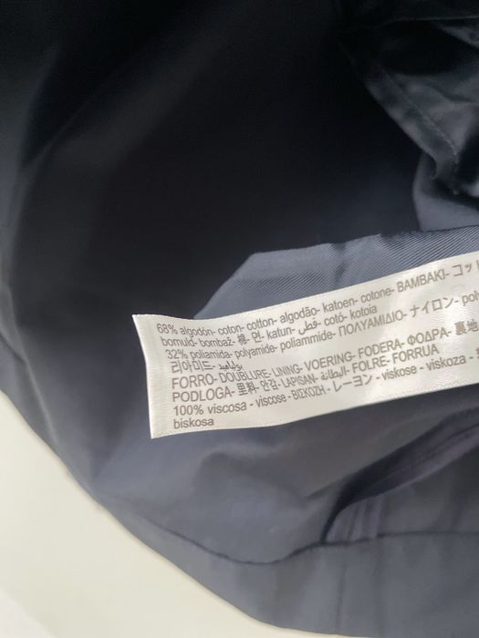 Massimo Dutti Nowy Granatowy trencz