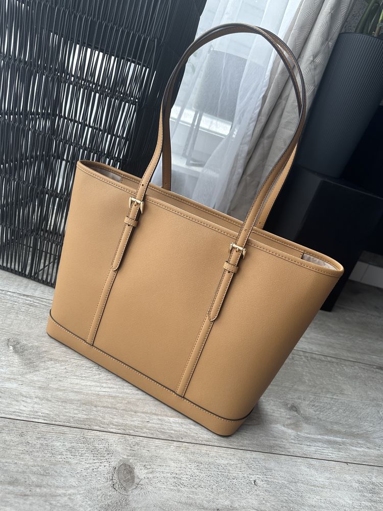 Nowa shopperka Michael Kors Jer Set Travel Large brąz deer skóra
