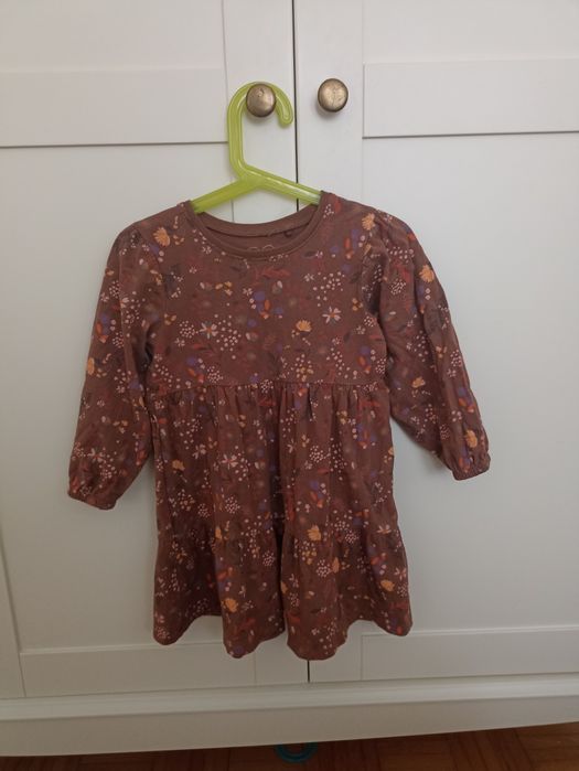 Bawełniana sukienka z długim rękawem 98 next