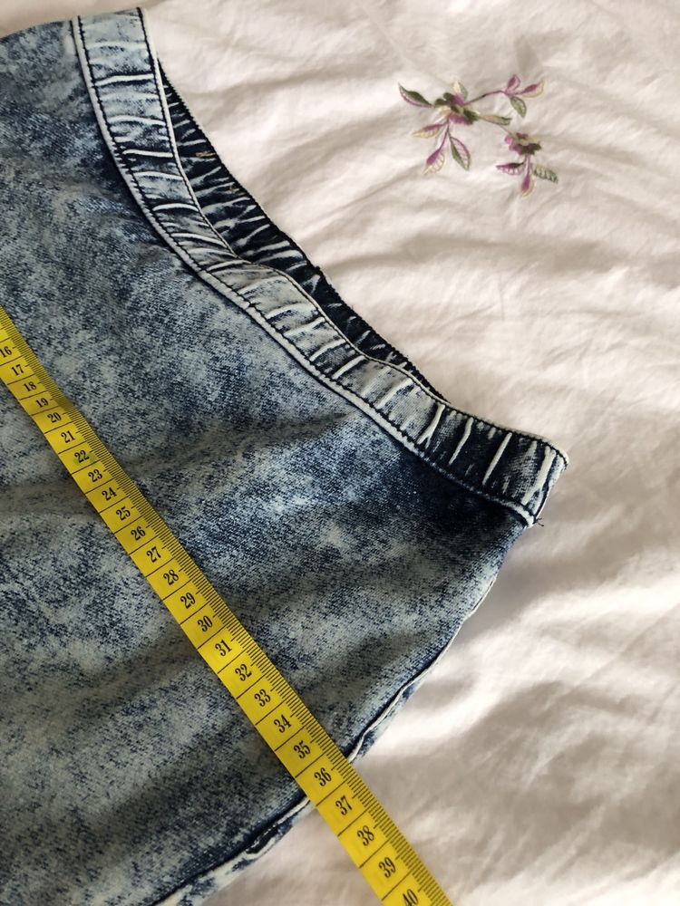 Spódniczka mini ala dżins r.146 H&M