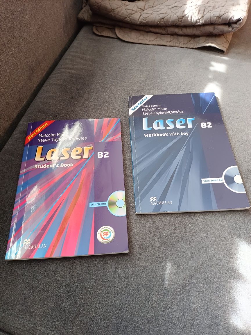 Angielski  Laser B2 + CD  - podręcznik (nowy), ćwiczenia