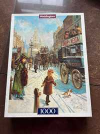 Puzzle Waddingtons The Strand dziewczynka pies 1000