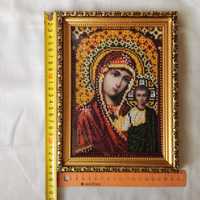 Икона из бисера Казанская Богородица