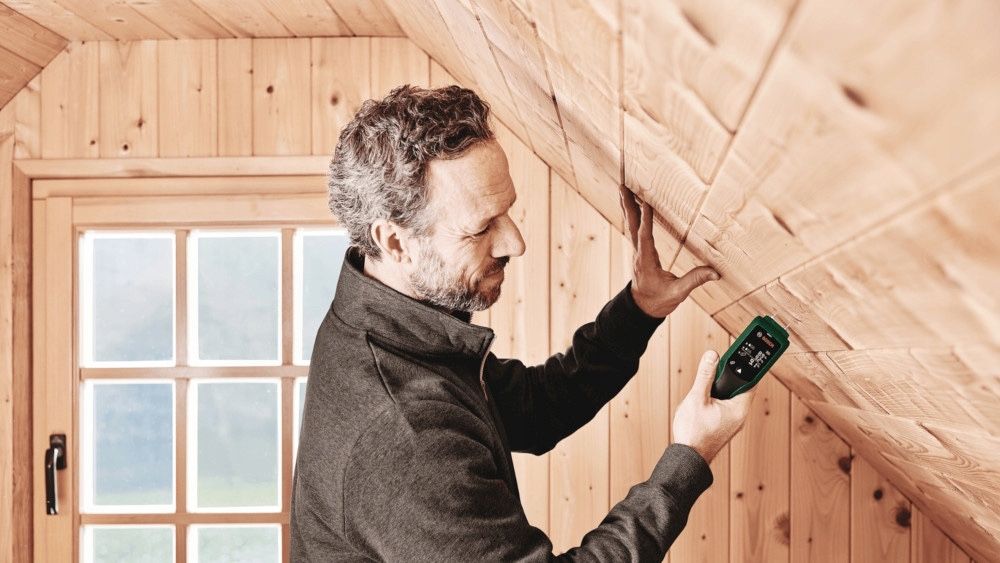 BOSCH MIERNIK pomiar WILGOTNOŚCI wilgotnościomierz BATERIE gratis