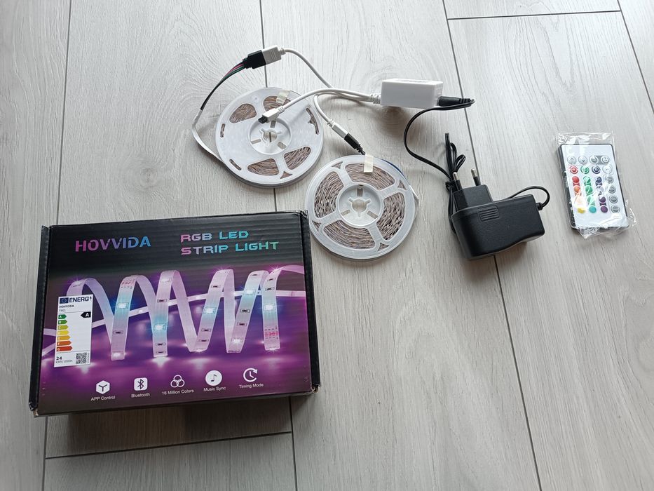 Hovvida taśma LED 20 metrów,Wifi,kompatybilna z Alexa , google home