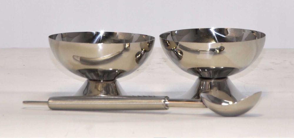 Zestaw do Serwowania Lodów Łyżka + Pucharki WYPRZEDAŻ