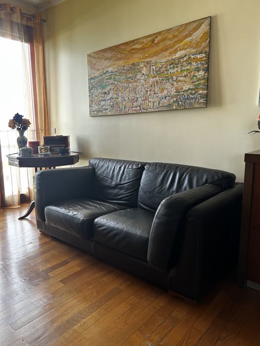 Sofás de pele - conjunto