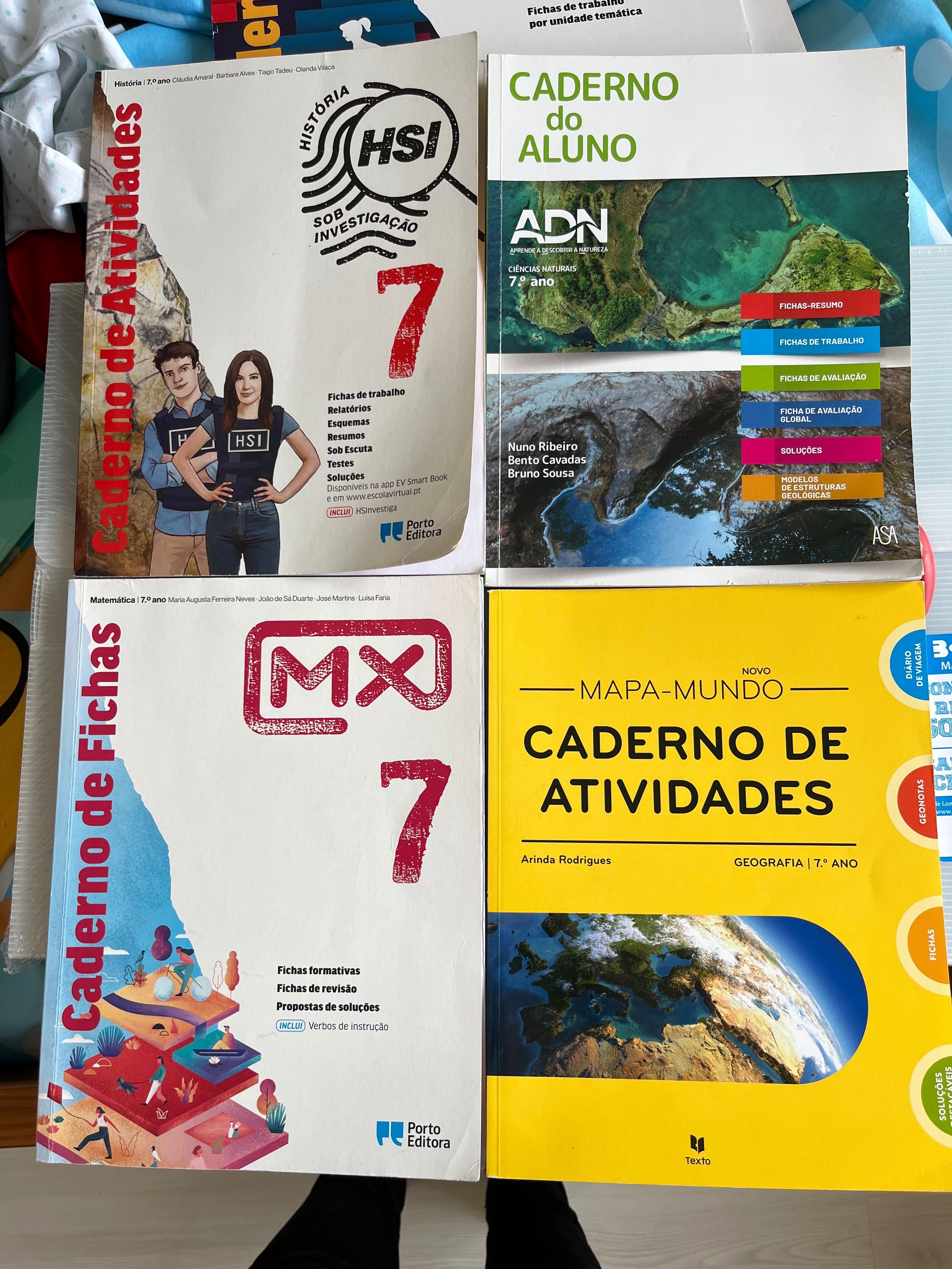 Livros escolares 7 ano