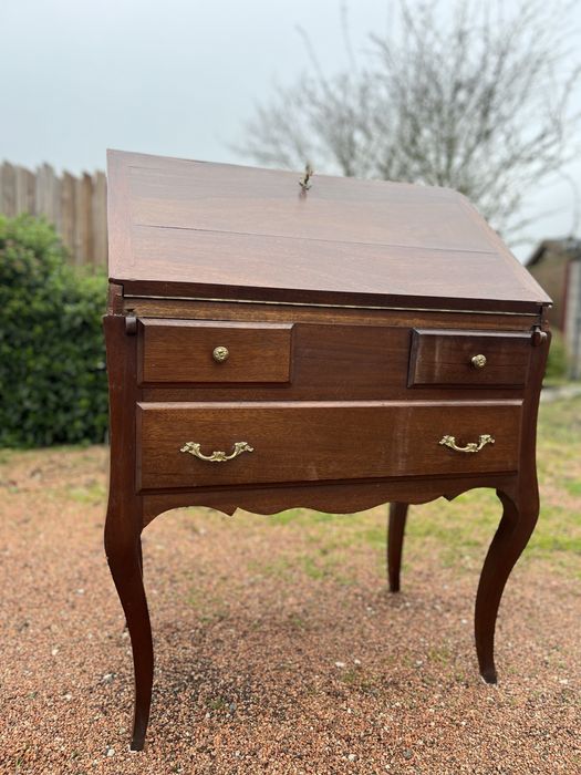 Sekretarzyk drewniany oryginalny francuski lata 50/60