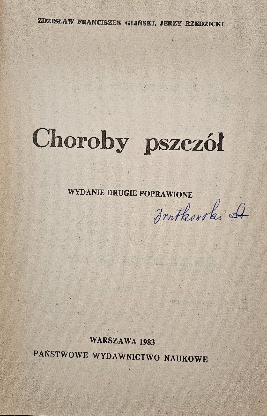 Choroby Pszczół, PWN
