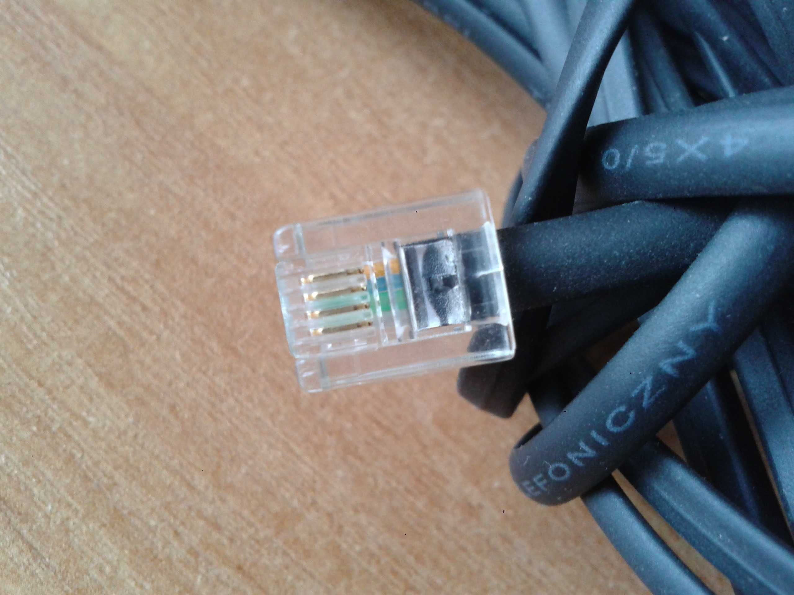 Kabel przewód telefoniczny RJ11 6P4C długość 5m