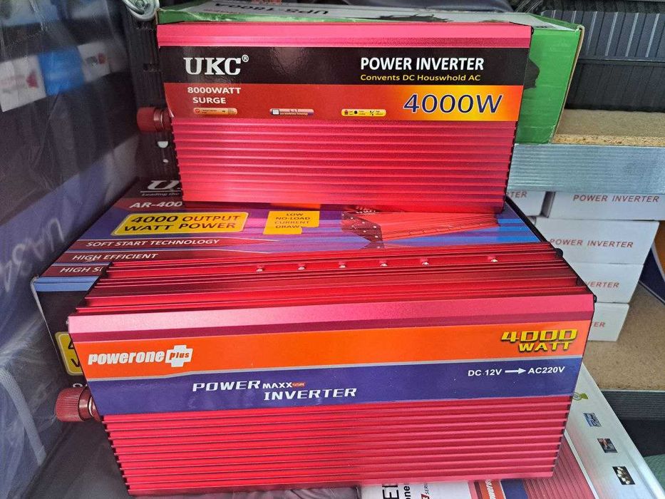 4000W Преобразователь напряжения Инвертор 12V/220V плавный пуск
