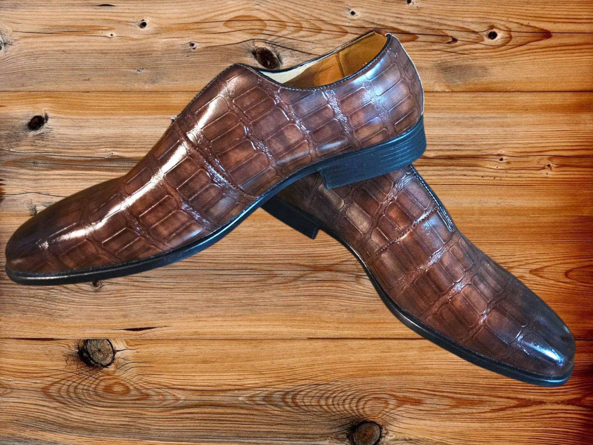 Męskie Mokasyny buty eleganckie lakierowane cudo r.48