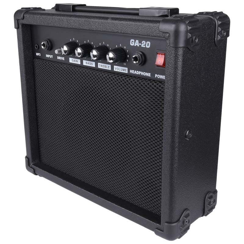 Zestaw Gitara Elektryczna z Piecykiem Gitarowym Pokrowiec + kabel + st