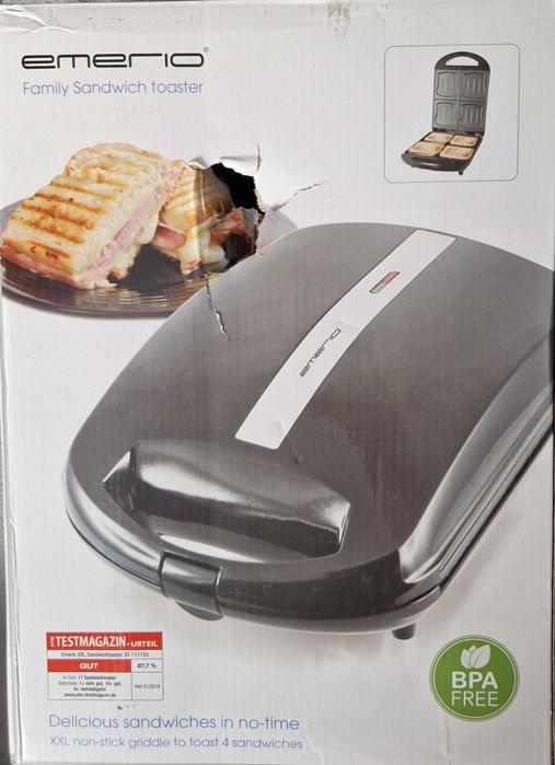 Opiekacz Emerio ST-111153 czarny 1300 W XXL