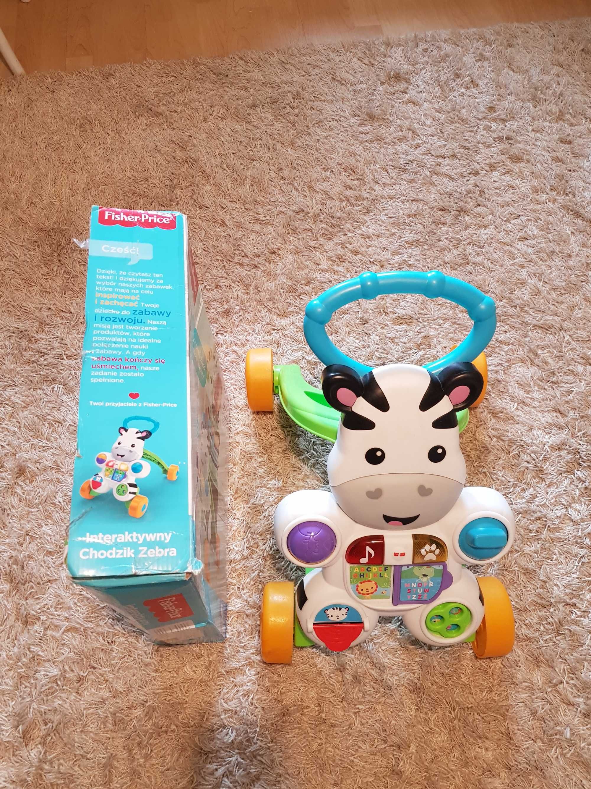 Chodzik Zebra  dla maluszka i super zabawka dla siedzącego dziecka