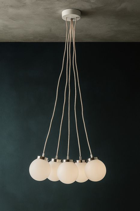 Lampa wisząca 8 kloszy