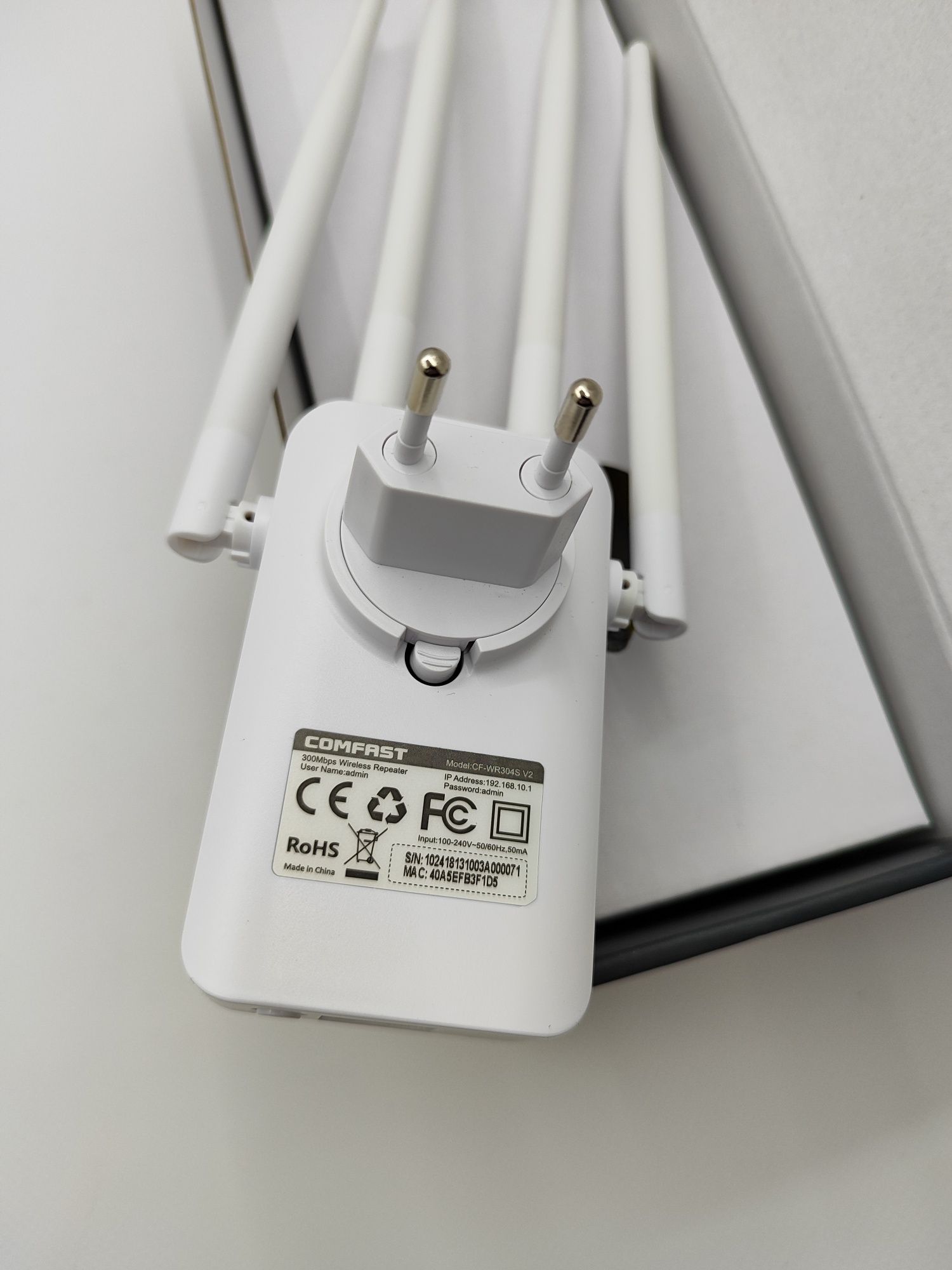 Wifi підсилювач, повторювач-ретранслятор  Comfast 300 mbps