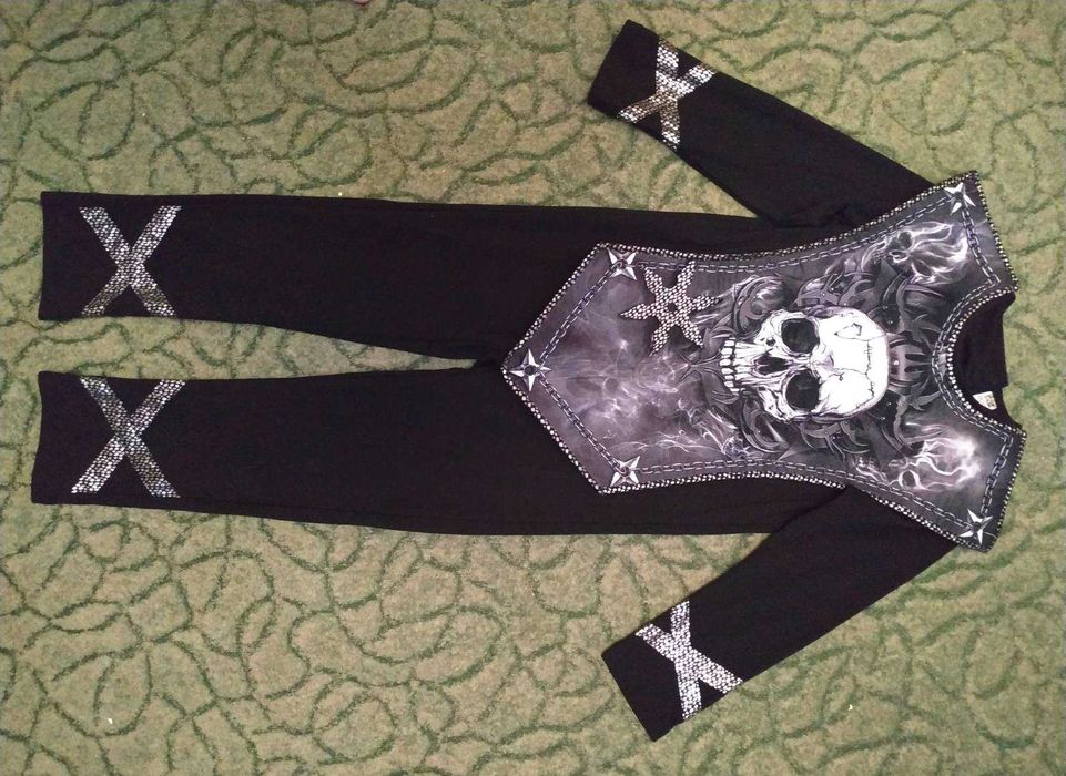 Карнавальный костюм Самурай, ниндзя, скелет на 7-8 лет на Хеллоуин